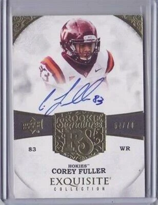 2013 Exquisite Collection Autograph #97 Corey Fuller /70 Auto - Flat S/H - Image 1 of 2