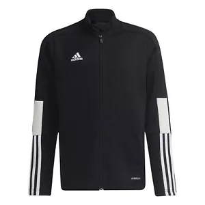 Children`S Sports Jacket Adidas Tiro Essentials Black (Size: 15-16  Clothing NEW