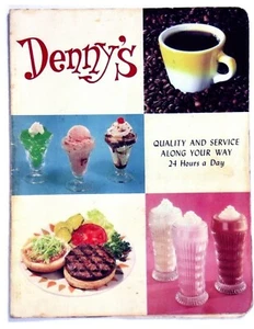 EARLY DENNY'S MENU COVER 8.5X11 GLOSSY REPRINT - Picture 1 of 1