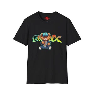Teddy Bear Bronx New York Graffiti Unisex Softstyle T-Shirt, Shirt, Tee, Top, - Picture 1 of 18