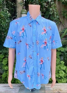 RSVLTS X The Sandlot Wendy Peffercorn And The Beast Men's Button Up Shirt Large - Picture 1 of 8