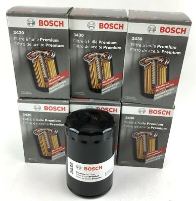 Genuine Bosch Premium Spin-On Engine Oil Filters Set 6PCS For Chevy GMC Pontiac - Image 1 of 4