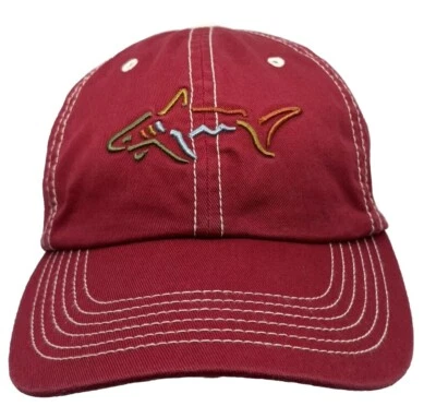 Greg Norman Sombrero Rojo Tiburón Gorra Punto Blanco De Colección Bangladesh Papá Foto 1 de 4