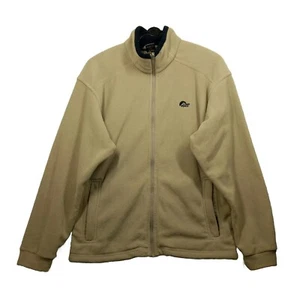 Lowe Alpine Aleutian Fleece Jacket Polartec Walking Hiking Beige Mens Small - Picture 1 of 14