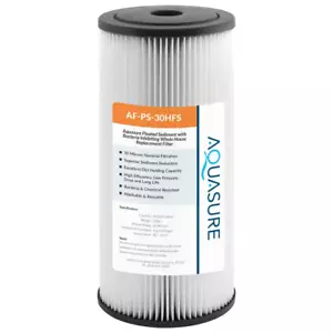 Whole House Water Filter Cartridge Pleated Sediment NSF Certified Polyester - Picture 1 of 2