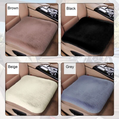 1/2x Universal Car Seat Cover Front Rear Cushion Soft Plush Pad Protector Mat - Image 1 of 4