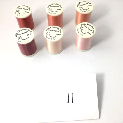 Living Colors Quilting Embroidery Tread Pink  500 Yds Lot of 6 Japan New - Image 1 of 4