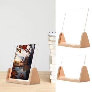 Desktop Picture Frame Wood U-Shaped Photo Frames Rustic Photo Frames Decoration - Picture 1 of 16