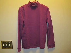 Hasting & Smith Plum Longsleeve Mock Misses Top; L; NEU ohne Etikett - Bild 1 von 4