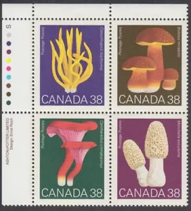 Canada - #1248a Mushrooms Plate Block - MNH - Picture 1 of 1