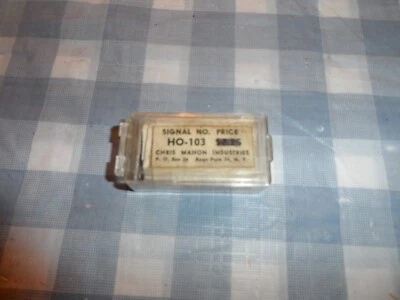CHRIS MAHON IND. HO SCALE OPERATING BLOCK SIGNAL HO-103 N.I.O.B. (UNTESTED) - Image 1 of 3