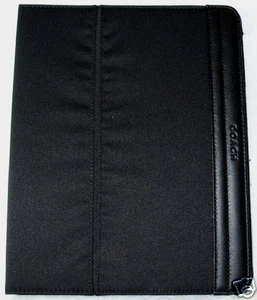 NWT COACH BLACK VARICK NYLON iPAD 1, 2, 3, 4 CASE STAND $128 LEATHER TRIM F61815 - Picture 1 of 1