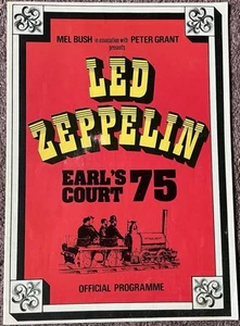 Led Zeppelin official tour programme Earls Court Arena 1975 - Picture 1 of 9