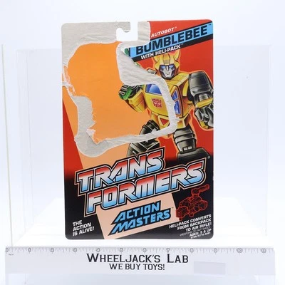 Figura de acción Bumblebee Action Master Cardback Vintage 1990 G1 Transformers Foto 1 de 2