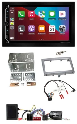 ESX 2DIN DAB USB Lenkrad Bluetooth Autoradio für Porsche 911 Boxster Cayman silb - Bild 1 von 4