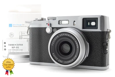 [MINT w/charger] Fujifilm FinePix X100 12.3MP Digital Camera Silver From JAPAN - Image 1 of 4