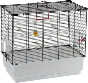 Ferplast Vogelkäfig Piano 4, Kanarienvogelkäfige, Kleiner Vogelkäfig, mit Vo - Bild 1 von 11