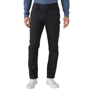 Pantalones de Jean Lucky Brand 412 Para Hombres Talla 36x32 Calce Atlético Ajustados Negros Elastizados Nuevos con Etiquetas - Imagen 1 de 13