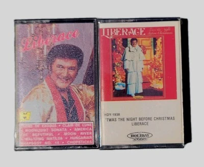 Vintage 1981-1987 Liberace Twas Night Before Christmas & Pianist Cassette Vegas - Image 1 of 4