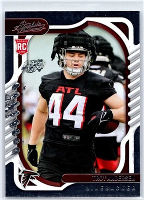 TROY ANDERSON 2022 Panini Absolute Rookie Atlanta Falcons Football Card #196 - Image 1 of 2
