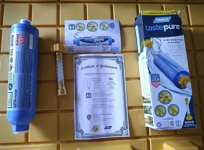 TASTEPURE RV Water Filter and Hose Protector - Blue (40043)  - Image 1 of 4