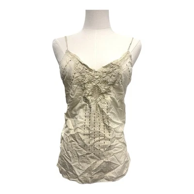 Camisola vintage de seda de algodón con cuentas Abercrombie & Fitch talla MEDIANA Y2K hada de los 90 Foto 1 de 4