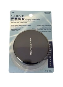 Maybelline Shine Free Oil-Control Loose Powder Medium 240 100% Oil-Free SEALED - Picture 1 of 2