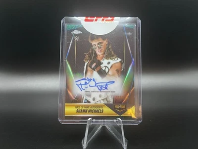 2025 Topps Chrome WWE Shawn Michaels Hall of Fame autografado 123/150 - Imagem 1 de 4