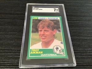 1989 Score Troy Aikman RC #270  SGC 7 - Picture 1 of 3