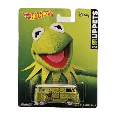 Hot Wheels The Muppets Kermit The Frog Volkswagen T1 Panel Bus 2014 Real Riders - Image 1 of 4
