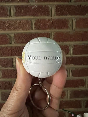 Llavero de voleibol miniatura personalizado a tu gusto ¡También para regalos de equipo! Foto 1 de 4