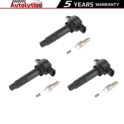 3 bobinas de encendido + 3 bujías de iridio UF681 + 1989 para Smart Fortwo 2005-2015 Foto 1 de 4
