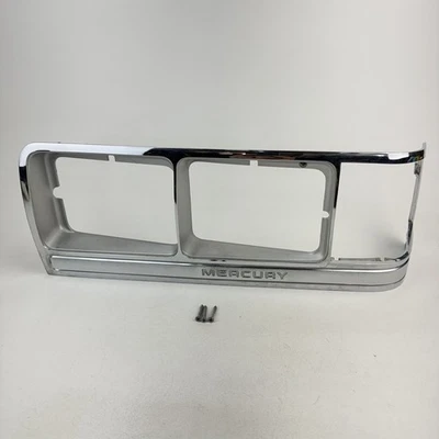 Mercury Grand Marquis GS 1988-1991 bisel de faros cromo moldura conductor izquierdo Foto 1 de 4