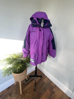 Vtg Columbia  1990's Purple 3-in-1 Double Whammy Coat Women's XL - Image 1 of 4
