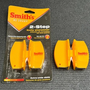 LOT of 2 Smith's 2-Step Carbide Knife Sharpener Lightweight Hunting Fishing - Picture 1 of 11
