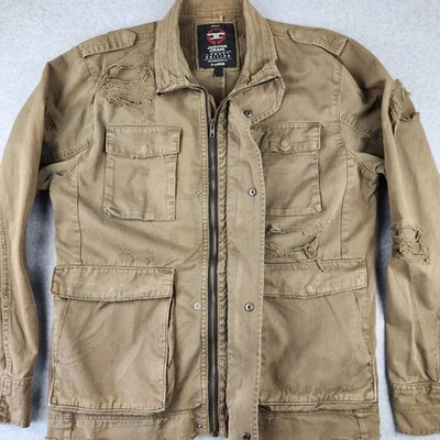Chaqueta Jean Jordan Craig Para Hombre Edición Legacy Denim Envejecido Verde Ejército Talla XL Foto 1 de 4