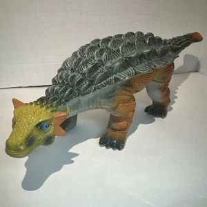 Figura de juguete de dinosaurio de goma blanda blanda Ankylosaurus 16" Toy Major Trading 2007 - Imagen 1 de 9