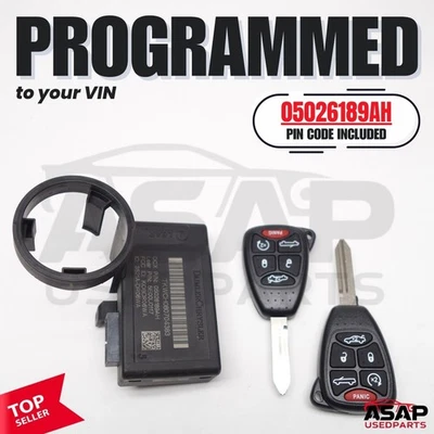 VIN PROGRAMMED PLUG & PLAY IMMOBILIZER COMMANDER GRAND CHEROKEE 2007 05026189AH - Image 1 of 4
