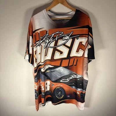 Kyle Busch #8 Cheddars Sublimated JR Motorsports XXXL Print Green Shirt - Image 1 of 4