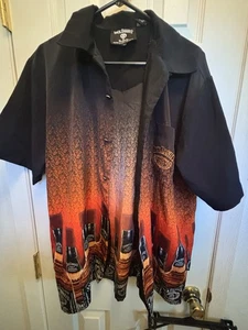 Size Medium VTG 2003 Dragonfly Jack Daniels Whiskey Bottle Button Up Shirt No 7 - Picture 1 of 3