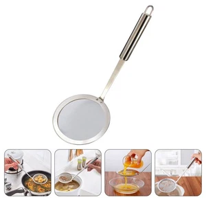 Colador de acero inoxidable separador de grasa individual freír skimmer cuchara desnatadora - Imagen 1 de 12