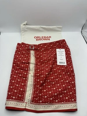 NUEVO ORLEBAR MARRÓN Setter Vermillion Sea Mist Bandana Pantalones Cortos de Natación para Hombre Talla 32 Foto 1 de 4