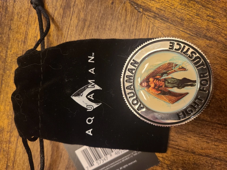 Aquaman Fight For Justice черная манта 2 дюйма монета LootCrate июль 2019 эксклюзивная новая - Изображение 1 из 1