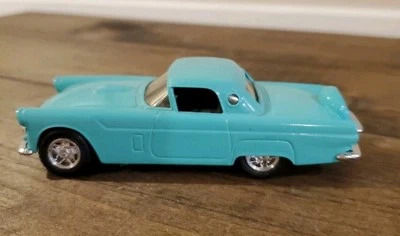 Coche fundido a presión Tootsietoy 56 1956 Ford Thunderbird T-Bird verde azulado 5" 2T 020923WT3 Foto 1 de 4