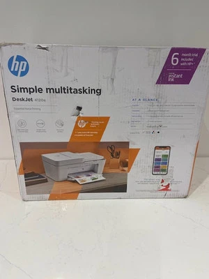 HP DeskJet 4120e All in One Colour Printer - White - Image 1 of 3