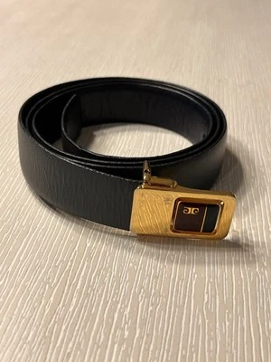 Pierre Cardin 复古腰带 100% 皮革 80 年代男式 28-31 意大利制造 — 第 1/4 张图片