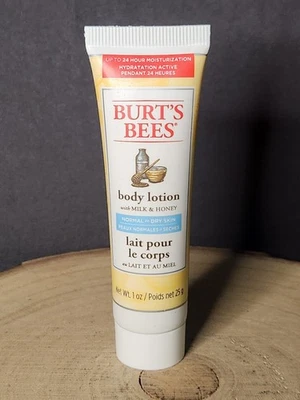 Burt's Bees Loción Corporal con Leche y Miel ~ 1 OZ ~ Piel Normal a Seca Nueva y Sellada Foto 1 de 3