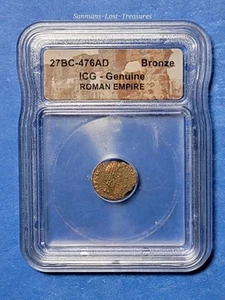 Roman Empire Ancient Coin, Bronze, 27BC-476AD, Graded ICG Certified Genuine - Picture 1 of 5