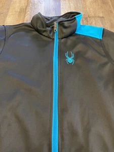 Spyder Light Weight jacket  Youth size XL 18 Blue Black - Picture 1 of 10