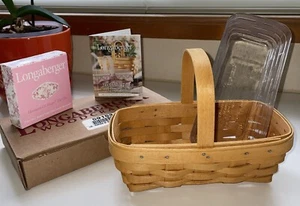 Longaberger 2000 Horizon of Hope Basket w/Lid/Protector and Charm - Picture 1 of 8